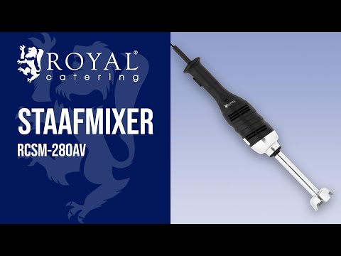 Video - Staafmixer - 280 W - Royal Catering - 160 mm - 600 - 16.000 tpm