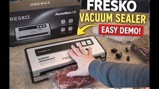 FRESKO Vacuum Sealer Review & Demo | Easy Food Sealing with Automatic Bag Detection