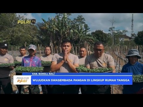 POLRES BANGLI MANFAATKAN LAHAN TAK PRODUKTIF UNTUK SWASEMBADA PANGAN