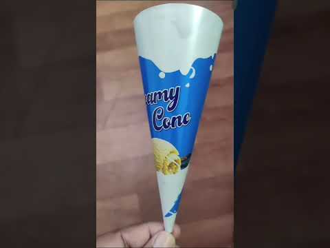 110ml Sleeve Paper Foil Ice Cream Cone | Available on IndiaMART