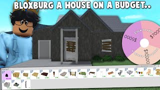 BUILDING A BLOXBURG BUDGET HOUSE WITH A MYSTERY WHEEL AND UPDATE ITEMS...