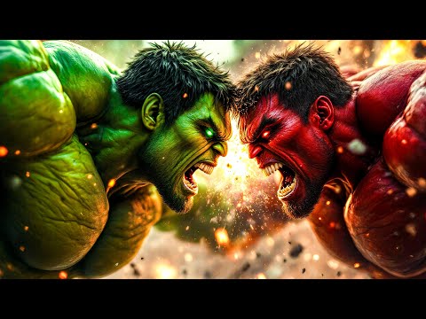 RED HULK vs GREEN HULK: Ultimate Battle (Featuring THANOS & SUPERMAN)