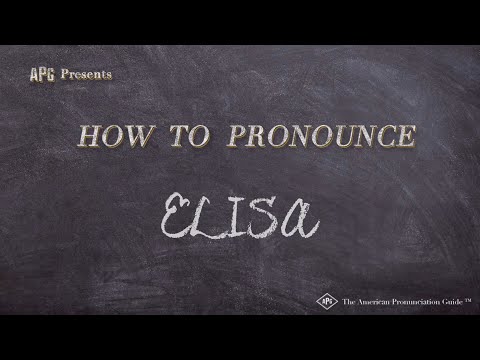 how to pronounce elisa, How do you pronounce Elisa in French?, How do you say Elisa in Spanish?, Is Elisa A Puerto Rican name?, explanation and resolution of doubts, quick answers, easy guide, step by step, faq, how to