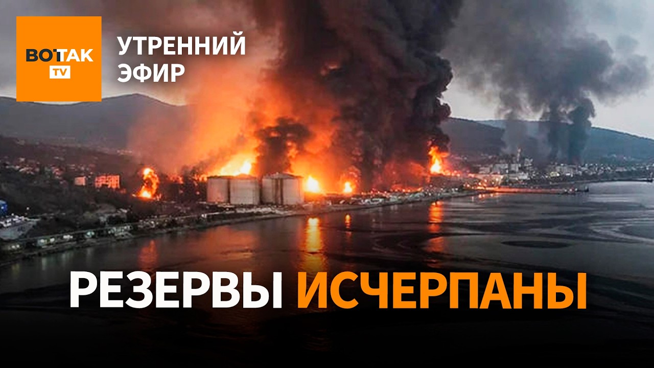 ‼️ Нефтяные дожди накрыли юг России. Боню поддержал Зюганов. Экономика РФ на грани / Утренний эфир