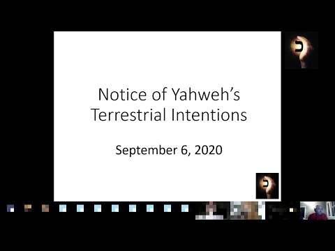 Notice of Yahweh’s Terrestrial Intentions – Part 2