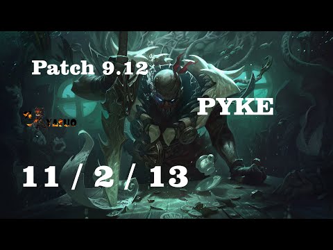 League of Legends | PYKE vs VIKTOR Mid Game Play - Patch 9.12 Ranked