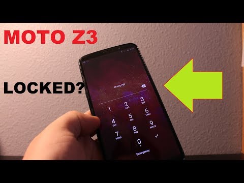 Motorola Z3 Play / FORCE * How to remove or by pass  SCREEN LOCK  (password, fingerprint  , pattern)