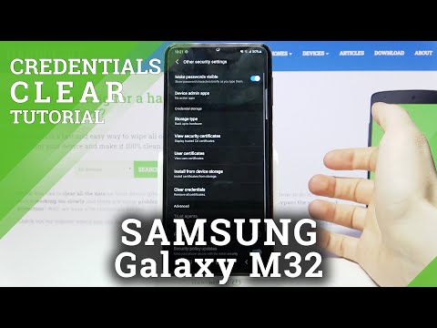 How to Clear Credentials on SAMSUNG Galaxy M32 – Remove All Licenses
