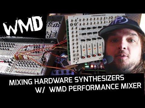 Mixing hardware synthesizers and effects pedals with the WMD Performance Mixer
