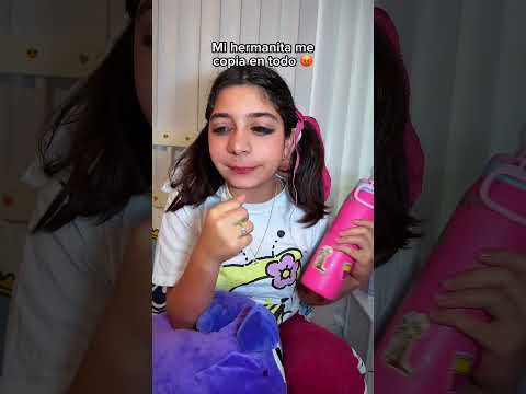 Mi hermanita me copia en todo lo que hago y digo 😡 #adolescentes #humor #comedia