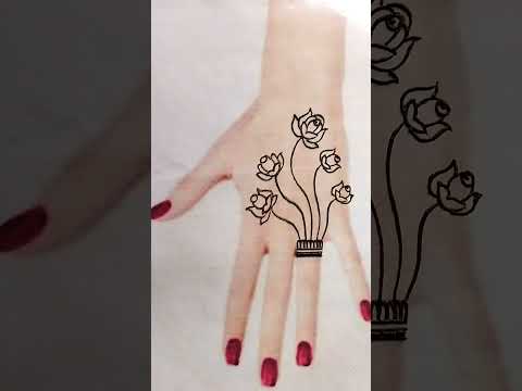 Rose Finger Mehndi Design || Simple Mehndi Design|| Beautiful & Easy Mehndi Design || #shorts