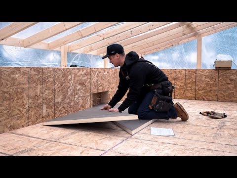 Part One  - Flat Roof Install - Shaping Foam, Comp Board, and Rubber