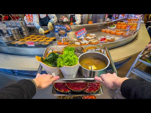 Fresh Seafood Hotpot Buffet in China