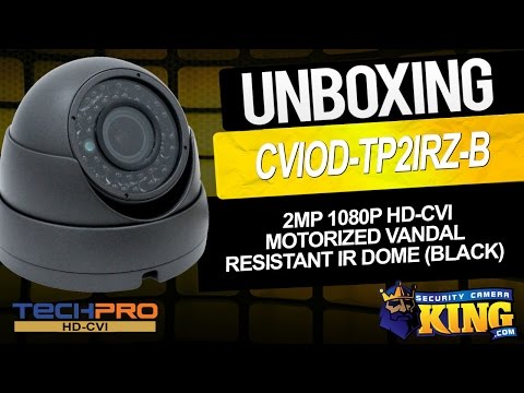 Unboxing - 2mp 1080p HD-CVI Motorized Vandal Resistant IR Dome (Black) - CVIOD-TP2IRZ-B