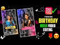 Colourful Birthday Video Editing In Inshot Tamil Multiple Photo Frame Birthday Reels Editing