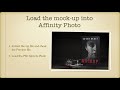 Creating Fabulous Mockups Using PSD Templates Created With Photoshop in Affinity Photo on the iPad