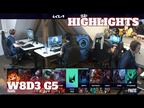 Rogue vs Fnatic - Highlights | Week 8 Day 3 S11 LEC Spring 2021 | RGE vs FNC