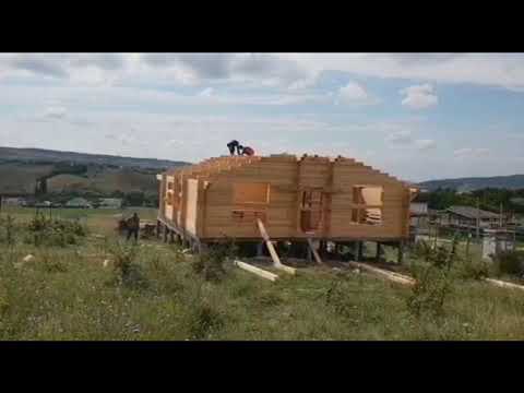 Строительство дома из профилированного бруса в Крыму, п. Доброе