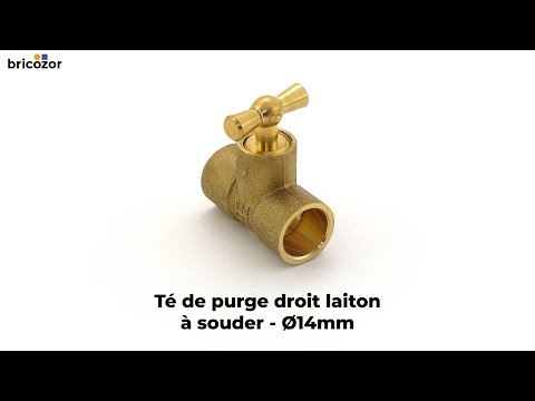 Té de purge droit laiton à souder VIEGA