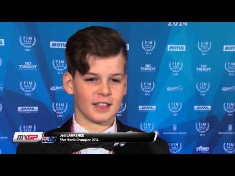 Jett Lawrence - catch up with champions - FIM Gala 2014