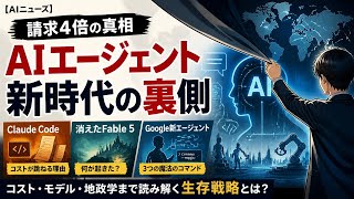 【AIニュースまとめ】Claude Code設定で請求4倍？消えたFable 5とGoogle新エージェント