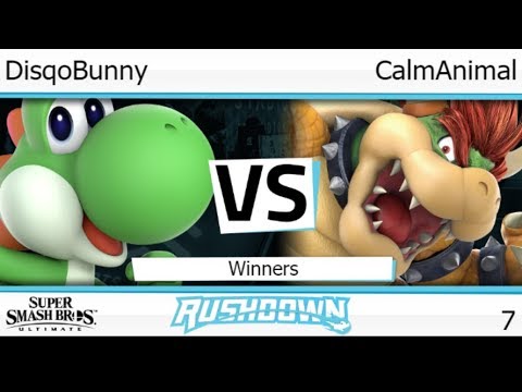Rushdown 7 - DisqoBunny (Yoshi) vs CalmAnimal (Bowser) Winners - SSBU