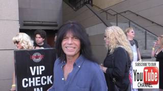 Rudy Sarzo talks about Quiet Riot outside Lucky Strike Bowling in Hollywood