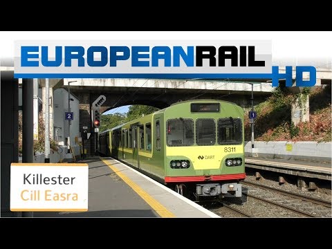 Iarnród Éireann Irish Rail DART 8100 EMU 8113 + 8130 + 8111 departs Killester Station