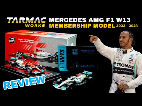 Thumbnail for SHOWCASE Tarmacworks TWOC Mercedes AMG PETRONAS F1 W13 2022 Membership Model Formula 1 Car | REVIEW by Mercedes-AMG F1 W13 E Performance