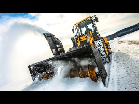 Amazing Modern Technology Snow Removal Machines ! Extreme Fast Snow Plowing