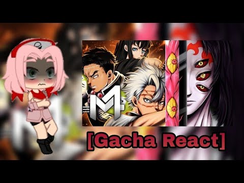 REACT GACHA - Hashiras x Kokushibou (Kimetsu no Yaiba) - Castelo Infinito | M4rkim °Gacha vídeos°