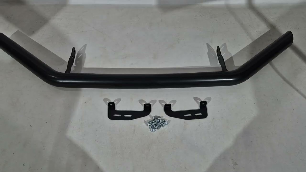 SsangYong Musso ІІ 2018- рр. Передній захист Texas (76мм, чорний) Video 1