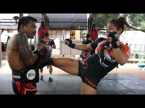 Noelle Grandjean training for ONE Lumpinee 28