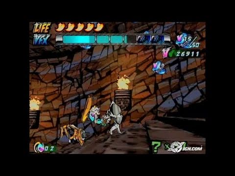 Viewtiful Joe 2 GameCube Gameplay - Sylvia jumps for joy.