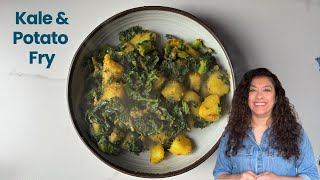 The most delicious way to eat Kale, spiced and with potatoes!