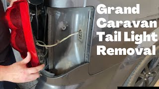 How to Remove A 2008 - 2020 Dodge Grand Caravan Tail Light Assembly - Change Replace Replacement