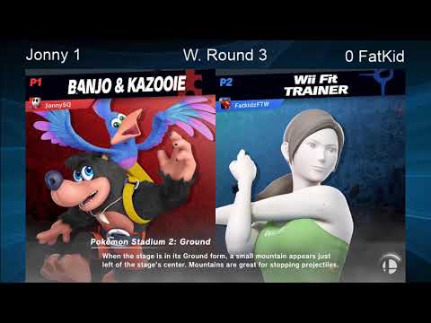 CWA Wifi Weekly 36 - JonnySQ (Banjo & Kazooie) vs Fatkid (Wii Fit Trainer) Winners Quarterfinals