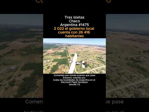 Tres Isletas, Chaco desde el Microsoft Flight Simulator #tresisletas #chaco #msfs #argentina