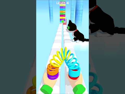 Toy Spring #4 - Rainbow Spring Toy #shorts #funny #slinky - YouTube