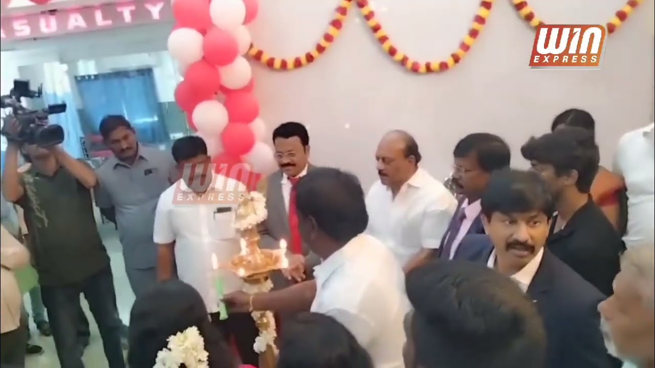 சென்னை மடிப்பாக்கத்தில்  கென்னடி'ஸ் சரஸ்வதி பல்நோக்கு மருத்துவமனயை அமைச்சர் த.மோ. அன்பரசன் திறந்து வைத்தார்!!!