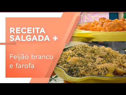 Feijão branco e farofa de couve por Juliana Abbud