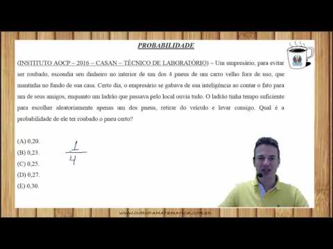 AOCP02NMQ05 - AOCP - 2016 - CASAN - PROBABILIDADE (www.gurudamatematica.com.br)