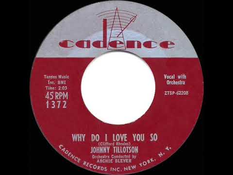 1960 HITS ARCHIVE: Why Do I Love You So - Johnny Tillotson