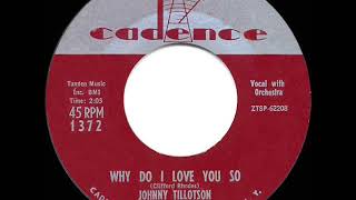 1960 HITS ARCHIVE: Why Do I Love You So - Johnny Tillotson
