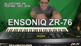 Video thumbnail for Ensoniq ZR-76 - Sound Demo - Allentown, PA by Craig Friebolin