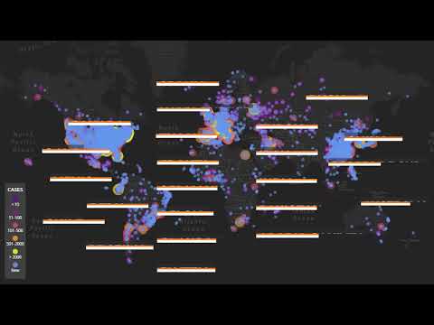 Răspândirea cazurilor de infectare COVID-19 raportate până pe 23 IUNIE 2020 (+România/Județe)