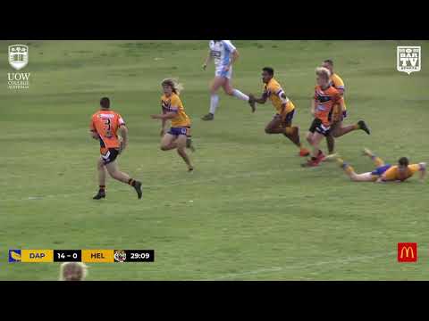 2019 IDRL Under 18s Round 8 Highlights - Dapto Canaries vs Helensburgh Tigers