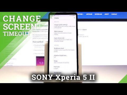How to Activate Sleep Time of Sony Xperia 5 II – Adjust Screen Timeout