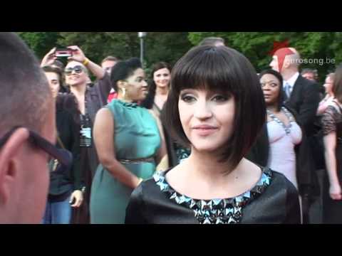 Interview Nadine Beiler Austria Eurovision 2011 on the red carpet in Düsseldorf