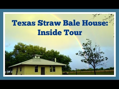 Texas Straw Bale House - Inside Tour